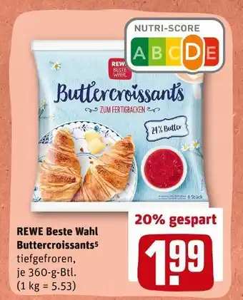 REWE Rewe beste wahl buttercroissants Angebot