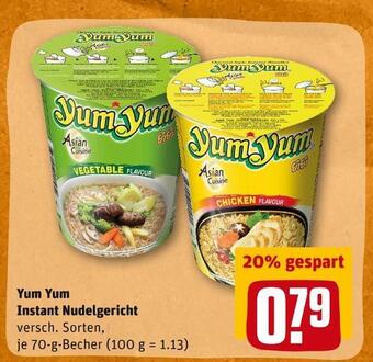 REWE Yum yum instant nudelgericht Angebot