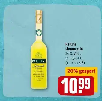 REWE Pallini limoncello Angebot