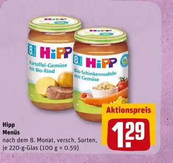 REWE Hipp menüs Angebot