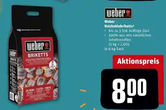 REWE Weber holzkohlebriketts Angebot