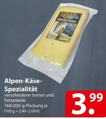 Famila Nord Ost Alpen-käse-spezialität Angebot