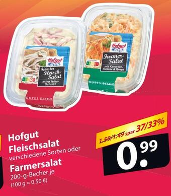 Famila Nord Ost Hofgut fleischsalat oder farmersalat Angebot