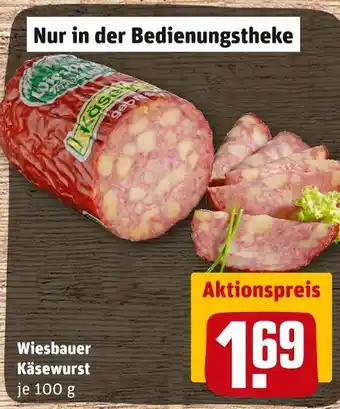 REWE Wiesbauer käsewurst Angebot