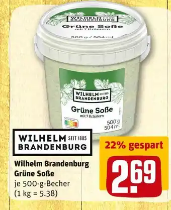 REWE Wilhelm brandenburg grüne soße Angebot