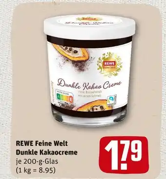 REWE Rewe feine welt dunkle kakaocreme Angebot