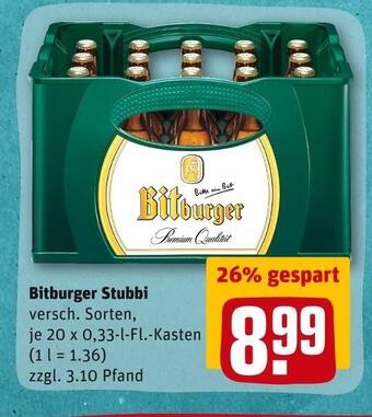 REWE Bitburger stubbi Angebot