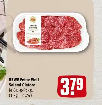 REWE Rewe feine welt salami ciatore Angebot