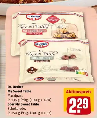 REWE Dr. oetker my sweet table Angebot