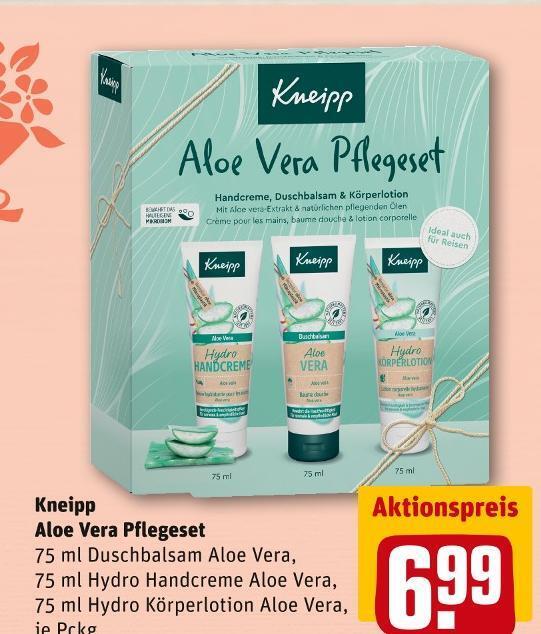 Kneipp aloe vera pflegeset Angebot bei REWE