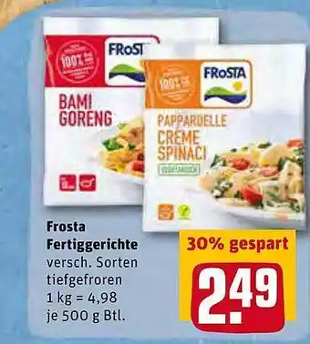 REWE Kaufpark Frosta Fertiggerichte Angebot