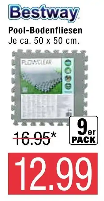 Marktkauf Bestway Pool-Bodenfliesen 50*50 9st Angebot