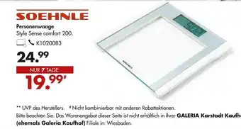 Galeria Soehnle Personenwaage Angebot