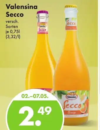 Trink und Spare Valensina Secco 0,75L Angebot