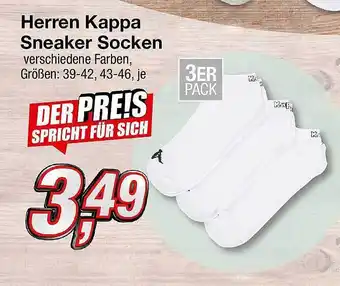 KiK Herren Kappa Sneaker Socken Angebot