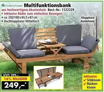 Norma24 Garten & Freizeit Multifunktionsbank Angebot