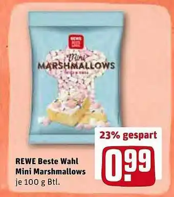 REWE Kaufpark Rewe Beste Wahl Mini Marshmallows Angebot