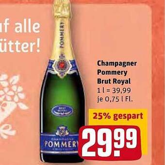 REWE Kaufpark Champagner Pommery Brut Royal Angebot