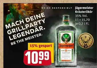 REWE Kaufpark Jägermeister Kräuterlikör Angebot