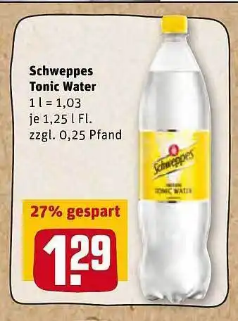 REWE Kaufpark Schweppes Tonic Water Angebot