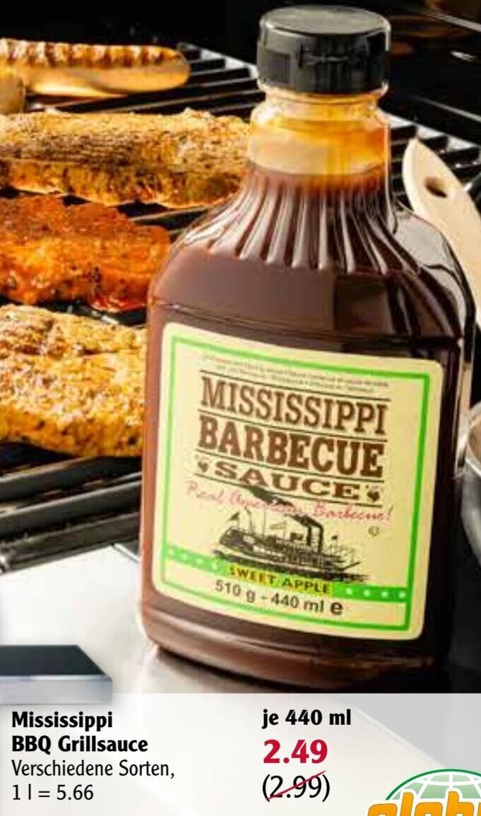 Mississippi BBQ Grillsauce 440 ml Angebot bei Globus
