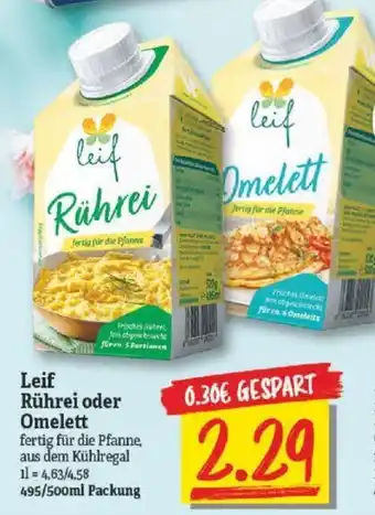 NP Discount Leif Rührei oder Omelett 495/500ml Packung Angebot