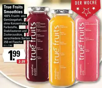 Edeka Frischemarkt True Fruits Smoothies 250 ml Flasche Angebot