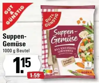 Edeka Frischemarkt Gut & Günstig Suppen Gemüse 1000 g Beutel Angebot