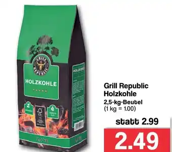 Famila Nord West Grill Republic Holzkohle 2,5kg Beutel Angebot