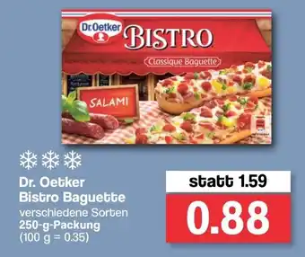 Famila Nord West Dr. Oetker Bistro Baguette 250g Angebot