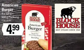 Edeka Frischemarkt Block House American Burger 4 x 125 g Angebot