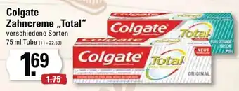 Edeka Frischemarkt Colgate Zahncreme ,,Total" 75 ml Tube Angebot