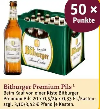 tegut Bitburger Premium Pils 20x0,5L/24x0,33L Angebot