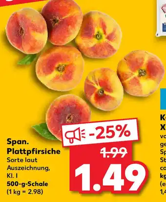 Kaufland Span Plattpfirsiche 500g Angebot