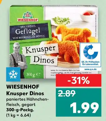 Kaufland Wiesenhof Knusper Dinos 300g Angebot