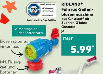 Kaufland Kidland Fahrrad Seifenblasenmaschine Angebot