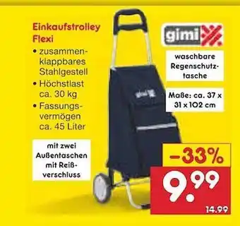 Netto Marken-Discount Gimi Einkaufstrolley Flexi Angebot