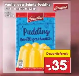 Netto Marken-Discount Grandiso Vanille- Oder Schoko-pudding Angebot