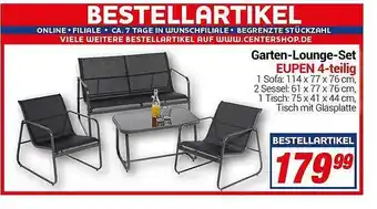 CENTERSHOP Garten-lounge-set Eupen 4-teilig Angebot