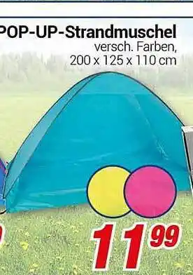 CENTERSHOP Pop-up-strandmuschel Angebot