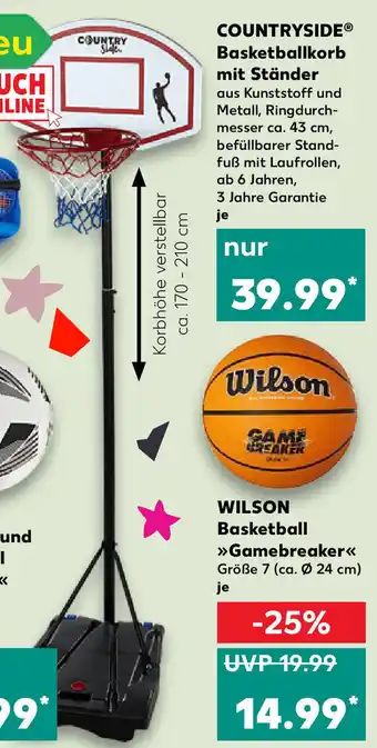 Kaufland Countryside Basketballkorb mit Ständer Angebot