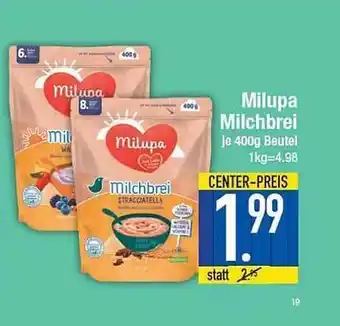 E-Center Milupa Milchbrei Angebot