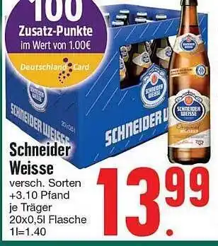 Edeka Schneider Weisse Angebot