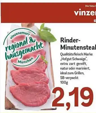 Edeka Rinder Minutensteal Angebot