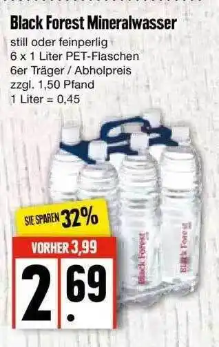 Edeka Black Forest Mineralwasser Angebot