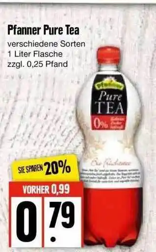 Edeka Pfanner Pure Tea Angebot