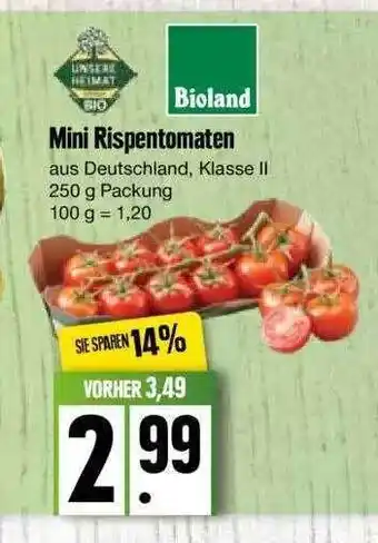 Edeka Unsere Heimat Mini Rispentomaten Angebot