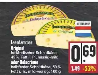 Edeka Leerdammer Original Oder Delacrème Angebot