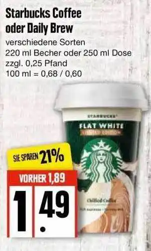 Edeka Starbucks Coffee Oder Daily Brew Angebot