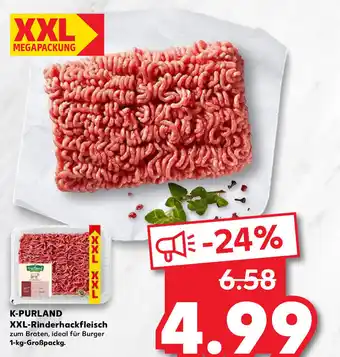 Kaufland K-Purland XXL Rinderhackfleisch 1kg Angebot